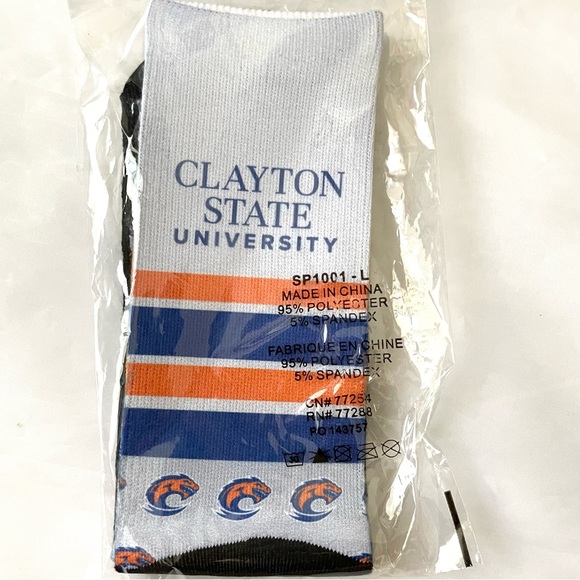 Clayton State University unisex logo athletic socks - Picture 1 of 3
